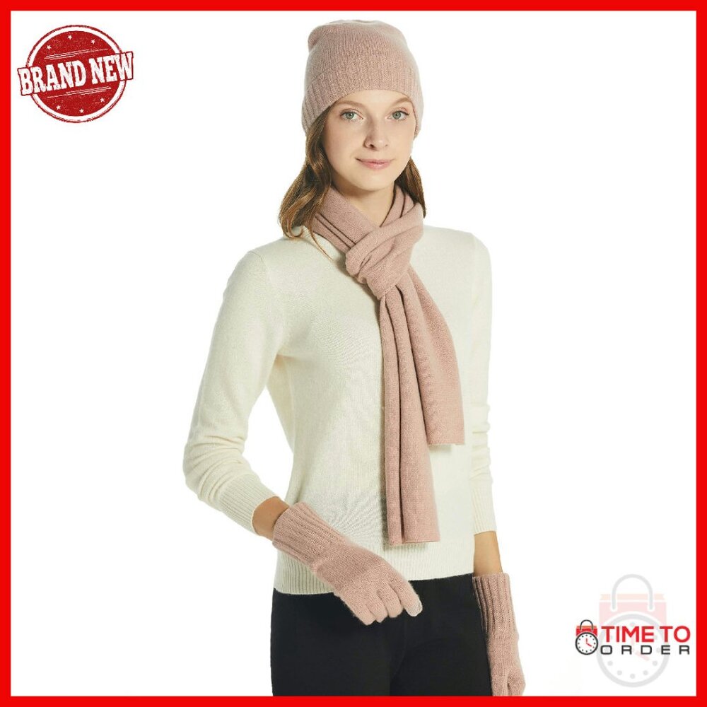 100% Cashmere Winter Scarf 70" Long Warm Soft Lightweight Women's Accessory